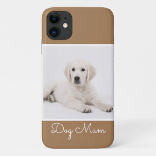 Custom Dog Mom Photo Script Simple Modern Minimal  Case-Mate iPhone Case