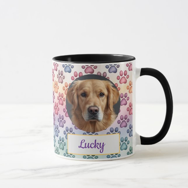 Custom Dog Mum, Dog Dad, Personalise Gift Mug (Right)