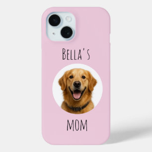 Custom Dog Mum Photo & Name Design iPhone 15 Case