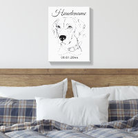 Custom Dog One Line Art Weimaraner