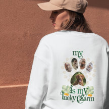 Custom Dog Paw Photos St Patrick's Day 