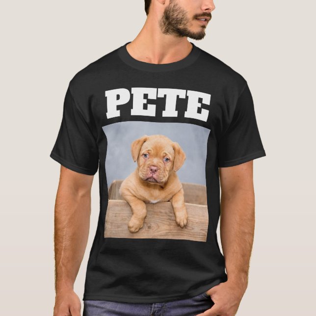 CUSTOM DOG PET PHOTO T-SHIRT (Front)