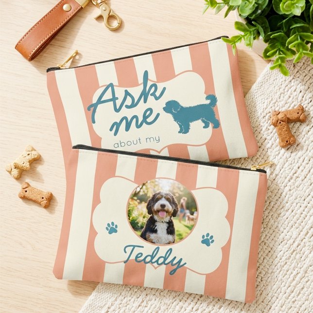 Custom Dog Photo Bernedoodle Mum Gift Pouch (Creator Uploaded)