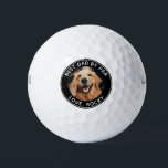 Custom Dog Photo Best Dad By Par Black White Golf Balls<br><div class="desc">Best Dad By Par ... Two of your favourite things , golf and your dog ! Now you can take your best friend with you as you play 18 holes . Customise these wilson golf balls with your dogs favourite photo and name . Great gift to all golf and dog...</div>