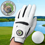Custom Dog Photo Best Dad By Par Modern Golfer Golf Glove<br><div class="desc">Best Dad By Par ... Two of your favourite things , golf and your dog ! Now you can take your best friend with you as you play 18 holes . Surprise the Dog Dad and Golf Lover with these super cute dog photo custom golf gloves golf ball markers and...</div>