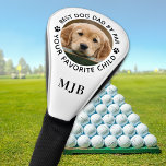 Custom Dog Photo Best Dad By Par Pet Monogram   Golf Head Cover<br><div class="desc">Best Dad By Par ... Two of your favourite things , golf and your dog ! Now you can take your best friend with you as you play 18 holes . Customise these dog golf head covers with your dogs favourite photo and name . Great gift to all golf and...</div>