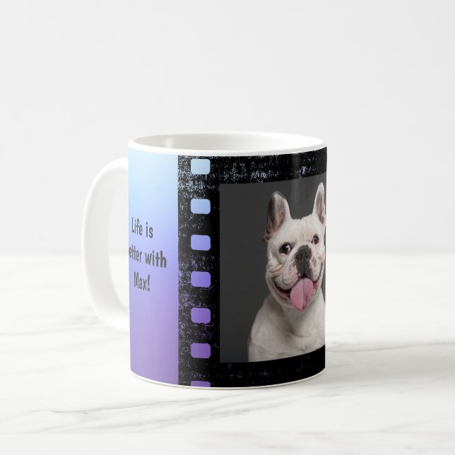 Custom Dog Photo Coffee Mug (Front Left)