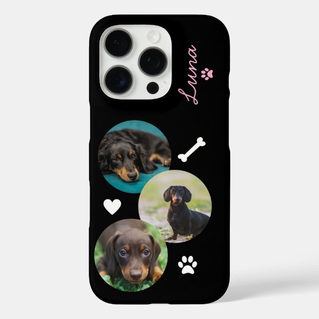 Custom Dog Photo Collage  Case-Mate iPhone Case (Back)