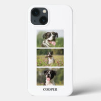 Custom Dog Photo Collage Monogram Personalised