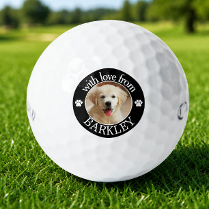 Custom Dog Photo Golf Balls