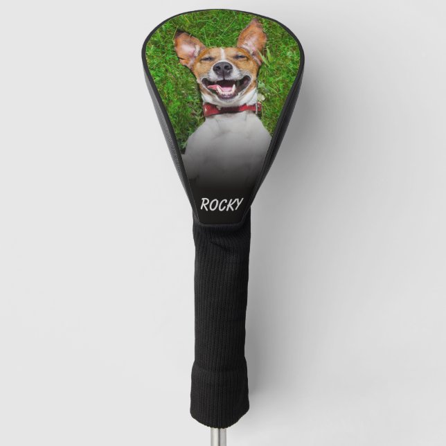 Custom DOG Photo Golf Head Cover (Front)