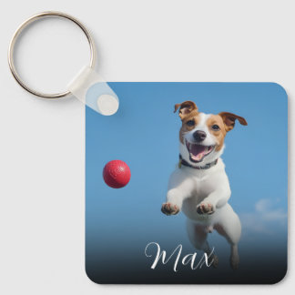 Custom Dog Photo Key Ring