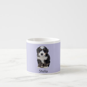 Custom Dog Photo – Misty Lilac with Pet Name -  Espresso Cup
