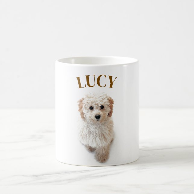 Custom Dog Photo Mug – Personalised with Your Pet (Center)