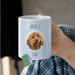Custom Dog Photo Mug Personalized Pet Dad Gift