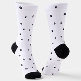 Custom Dog Photo Paw Print Socks