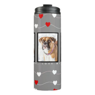 Custom Dog Photo Personalised Dog Thermal Tumbler