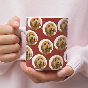 Custom Dog Photo   Personalized Pet Face Coffee Mug