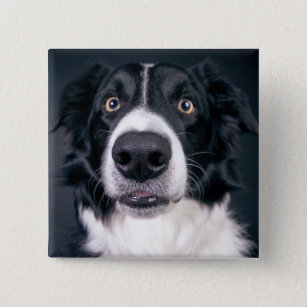 Custom Dog Photo Pet 15 Cm Square Badge