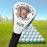 Custom Dog Photo Pet Best Dad By Par Monogram   Golf Head Cover<br><div class="desc">Best Dad By Par ... Two of your favourite things , golf and your dog ! Now you can take your best friend with you as you play 18 holes . Customise these dog golf head covers with your dogs favourite photo and name . Great gift to all golf and...</div>