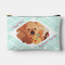 Custom Dog Photo Pouch | Best Poodle Mum Ever Gift