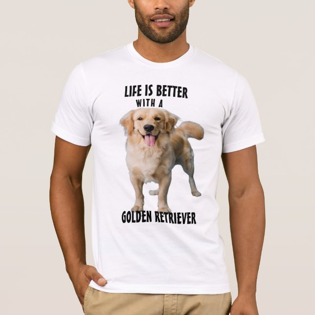 Custom Dog Photo Shirt - Life With Your Pup (Front)