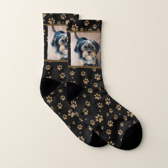 Custom Dog Photo Socks Personalised Pet Keepsake (Pair)