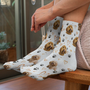 Custom Dog Photo – Valentine Gift for Dog Lover Socks