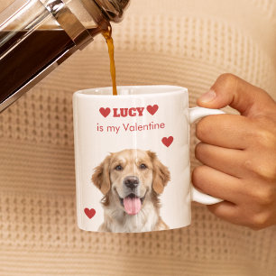 Custom Dog Photo Valentine’s Day Espresso Mug