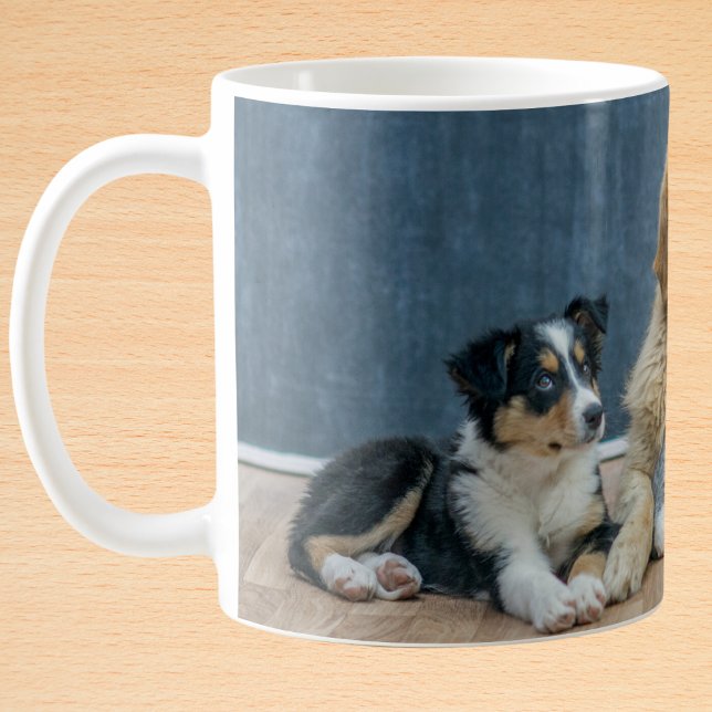 Custom Dog Photo Wrap-Around Coffee Mug (Creator Uploaded)