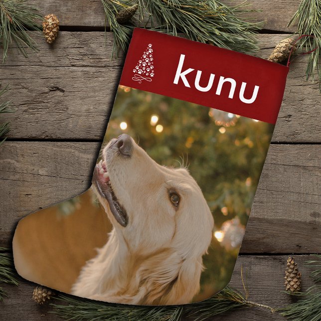 Custom Dog Picture Custom Pet Photo Christmas Small Christmas Stocking (Creator Uploaded)