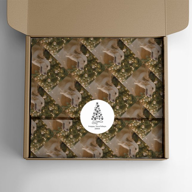 Custom Dog Picture Custom Pet Photo Christmas Tissue Paper (Creator Uploaded)