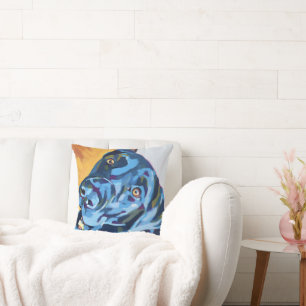 Custom Dog Portrait - Personalized Dog Gift Cushion