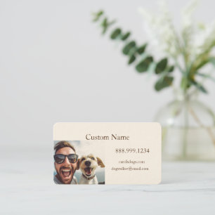 Custom Dog Walker, Pet Sitting Business Service Card