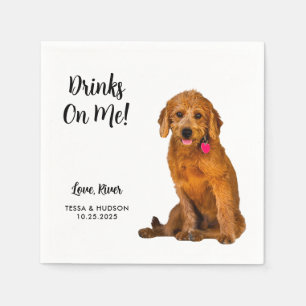 Custom Dog Wedding Napkin