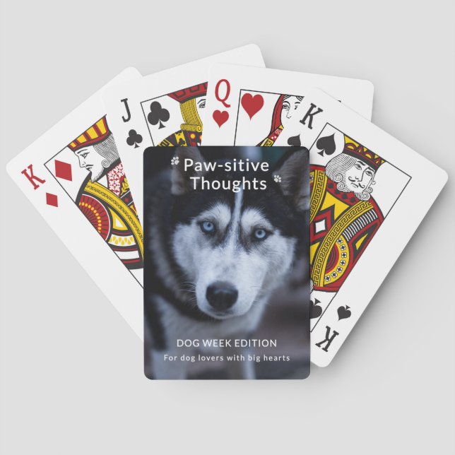 Custom Dog Week Classic Playing Cards – Cute & Fun (Back)