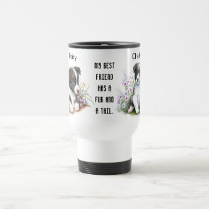 Custom Dogs Photo and Name Personalized Commuter Travel Mug