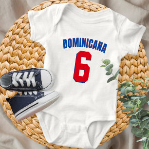 Custom Dominicana World Baseball Classic Dominican Baby Bodysuit