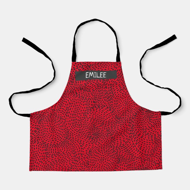 Custom Doodle All-Over Print Apron (Front)