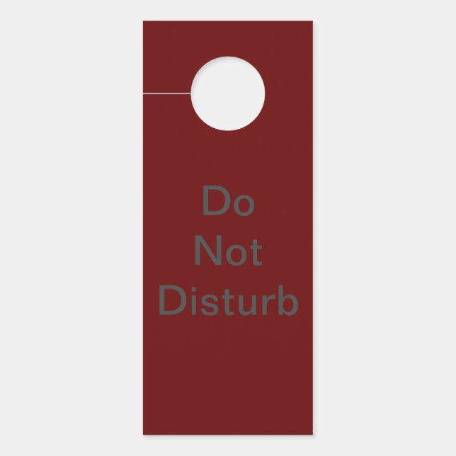 Custom Door Hanger | Privacy Sign Gift (Front)