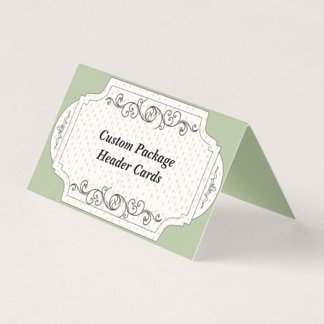 Custom Dot Folded Display Hang Package Header Card (Front)