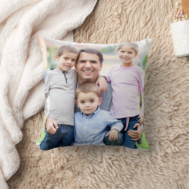 Custom Double Sided Family Photo  Cushion (Blanket)