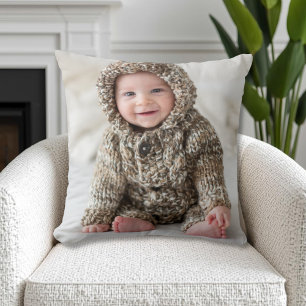 Custom Double Sided Family Photo Cushion