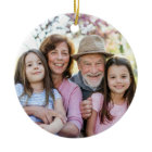 Custom Double Sided Family Two Photo Christmas