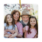 Custom Double Sided Family Two Photo Christmas