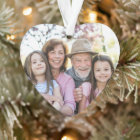 Custom Double Sided Family Two Photo Christmas