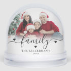 Custom Double Sided Family Two Photo Christmas