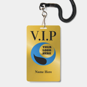 Custom Double Sided Laminated VIP Name Badge ID Badge