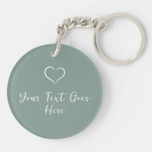 Custom Double-Sided Photo and Text Key Ring