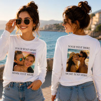 Custom Double Sided Photo and Text
